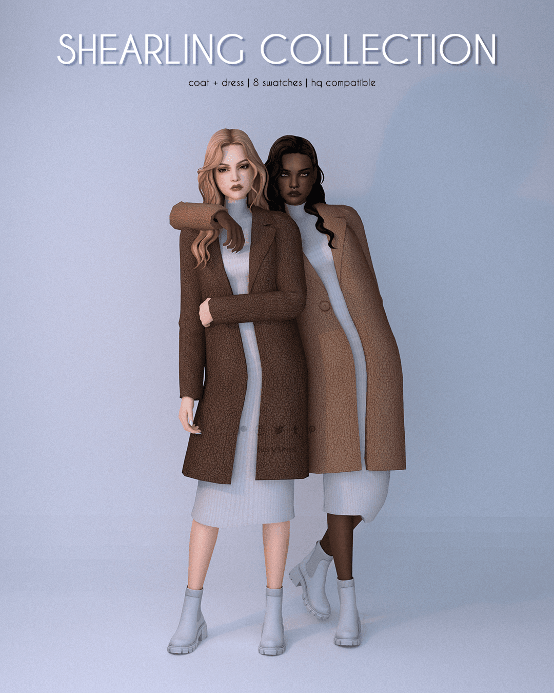 Галерея мода Сет зимней одежды Shearling Collection #2